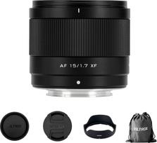 VILTROX 15mm F1.7 XF objektyvas Fuji, AF 15mm f/1.7 Ultra-Weitwinkel-Autofokus APS-C XF objektyvas, suderinamas su Fujifilm X-Mount kameromis X-A7 X-E4 X-H1 X-Pro3 X-S10 X-T2 X-T3 X-T4 X-T30 X-H2 X-T5