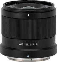 VILTROX 15mm F1.7 Z-Mount objektyvas Nikon APS-C itin plataus kampo automatinio fokusavimo objektyvas Nikon Z-Mount fotoaparatams ZFC Z30 Z50 Z5 Z6 Z6II Z7 Z7II Z8 Z9