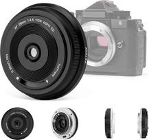 VILTROX 28 mm F4.5 "Fuji" itin plonas blyno formos objektyvas X-Mount automatinio fokusavimo 28 mm f/4.5 XF lustų dydžio APS-C plataus kampo objektyvas "Fujifilm