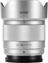VILTROX 35 mm F1.7 Fuji, AF 35 mm f/1.7 Air XF Fuji X-Mount, APS-C automatinio fokusavimo objektyvas su X-Mount, skirtas Fuji X-T10 X-T2 X-T20 X-T3 X-T4 X-H2 X-T200 X-T30 X-PRO02 XS10 XS20 X-M5, sidabrinės spalvos