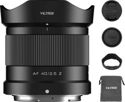 VILTROX 40mm F2.5 f/2.5 AF objektyvas Nikon Z-Mount, plačiakampis automatinio fokusavimo objektyvas, suderinamas su Nikon Z-Mount fotoaparatais Z5 Z50 Z6 Z6II Z7 Z7II ZFC Z30 Z9 Z8 ZF Z6II