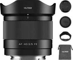 VILTROX 40mm F2.5 f/2.5 AF objektyvas, skirtas "Sony E-Mount", plačiakampis automatinio fokusavimo objektyvas, suderinamas su "Sony E-Mount" fotoaparatais Alpha a7cr a7cii a7c a6700 zv-e100 a6600 a6400 a7iv a7iii