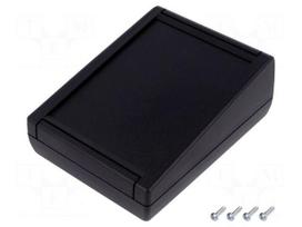 Enclosure: desktop | TEKMAR | X: 100mm | Y: 130mm | Z: 50mm | ABS | black