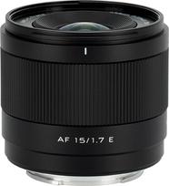 VILTROX AF 15 mm F1.7 Air APS-C objektyvas "Sony E-Mount", itin plataus kampo automatinio fokusavimo objektyvas, skirtas "Sony" fotoaparatams a7 a7 a7II a7III a7IV a7R a7RII a7RIII a7RIV a7RV a7S a7SII a7SIII a1 ZV-E1