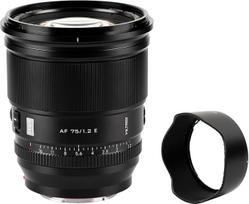 VILTROX PRO 75mm f/1.2 E, skirtas "Sony" E laikikliui, 75mm f1.2 automatinio fokusavimo pagrindinis objektyvas, skirtas "Sony" E laikikliui, skirtas "Sony" beveidrodžiams a7R a7IV a7RIII a7RIV a7RV A1 FX3 ZVE1 A7CII a6000 a6400 a6600 a6700 ZV-EV 10 FX3 0