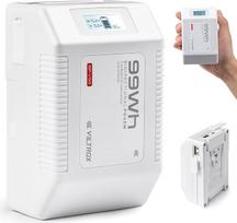 VILTROX V-Mount akumuliatorius 6700mAh 99Wh 14.8V, V-Lock akumuliatorius palaiko PD USB-C greitąjį įkroviklį, su D-TAP Type-A Type-C OLED ekranu, skirtas ličio jonų akumuliatoriui fotoaparatui, DSLR, vaizdo kamerai, monitoriui, šviesai