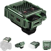 VILTROX Spark Z3-N TTL fotoaparato blykstė Nikon, fotoaparate įmontuota blykstė Speedlite GN16 6500K su 7 galios lygiais, 650 blyksnių su pilna galia, 3,7 V/1800 mAh ličio jonų akumuliatorius, minkštas langelis (žalias)