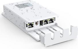 VIMIN 2 prievadų Gigabit PoE ilgintuvas, skirtas naudoti lauke, 1000Mbps 1-in-2-Out PoE kartotuvas, suderinamas su IEEE802.3af/at, IP65, išplečia maitinimą ir duomenų perdavimą iki 100 m