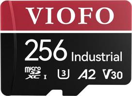 VIOFO 256GB didelės spartos atminties kortelė su adapteriu U3, suderinama su 4K "WiFi" prietaisų kameros automobiline kamera