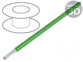 Wire | HookUp Wire Teflon | stranded | Cu | 28AWG | green | PTFE | 250V