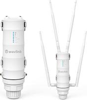 WAVLINK Lauko WLAN prieigos taškas, dviejų dažnių juostų stiprintuvas (867Mbps 5 Ghz, 300Mbps 2,4 GHz), skirtas sodui ir patalpoms, WLAN kartotuvas/WLAN AP/EverythingMesh agento režimas, orų sąlygoms atsparus korpusas