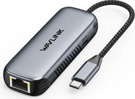 WAVLINK USB C ir 5G Ethernet adapteris su 95W PD, 5000Mbps USB C adapteris, Ethernet tinklo adapteris nešiojamiesiems kompiuteriams, kompiuteriams, suderinamas su Windows 10/11, Mac OS 11 ar vėlesnėmis versijomis, Linux ir kt.