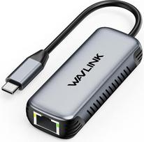 WAVLINK USB C-5G Ethernet adapteris, 5000Mbps USB C adapteris, Ethernet tinklo adapteris be tvarkyklių, skirtas nešiojamiesiems kompiuteriams, suderinamas su "Windows 10/11", "Mac OS 11" ar naujesnėmis versijomis, "Linux" ir kt.