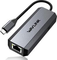 WAVLINK USB-C ir Ethernet adapteris, 2,5Gbps RJ45 "Plug and Play" tinklo adapteris, laidinio interneto adapteris su PD 95W, suderinamas su Windows/Mac OS/iOS/Linux/Chrome OS