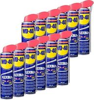 WD-40 Daugiafunkcinis lankstus produktas 12 x 400 ml, skardinė su lanksčiu purškimo vamzdeliu, tepalas, prasiskverbianti alyva