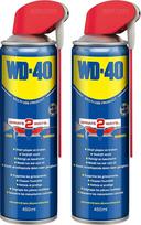 WD-40 Mehrzweckprodukt Smart Straw - Multi Spray Öl & Schmiermittel, Entfernt Fett, schützt vor Rost und stößt Wasser aus, 450 ml (2 vnt.)