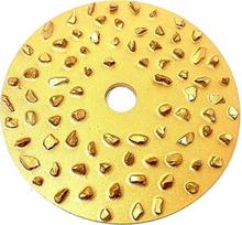 WELLERWERKZEUGE Rasp Disc Sanding Disc 76 x 10 Wood Hoof Processing for Mini Battery Angle Grinder such as Bosch GWS 12 V 10.8 V (Flat)