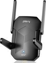 WLAN stiprintuvas "WiFi 6 Repeater Dulaband 5GHz/2.4GHz AX1500Mbps WLAN pakartotinis interneto stiprintuvas su 4 antenomis, LAN/WAN prievadu, WPS, MU-MIMO, suderinamas su visais WLAN maršrutizatoriais ir WLAN įrenginiais