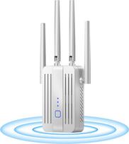 WLAN stiprintuvas 1200Mbps WLAN kartotuvas, dviejų dažnių 5 GHz ir 2,4 GHz WiFi kartotuvas su WPS | 1200Mbps | Su LAN/WAN prievadu | Lengvas nustatymas | Suderinamas su visais WiFi įrenginiais