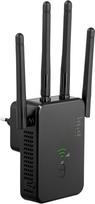 WLAN stiprintuvas, 2025 1200Mbps WLAN kartotuvas, 5G ir 2.4G dviejų juostų ultraplataus diapazono WiFi signalo stiprintuvas su 1 LAN prievadu, 1 WAN prievadu, WPS, suderinamas su visais maršrutizatoriais