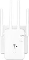 WLAN stiprintuvo kartotuvas, "WiFi" plėstuvas, "WiFi" stiprintuvas/WiFi stiprintuvas su kartotuvo/maršrutizatoriaus/prieigos taško režimu, 1 mygtuko nustatymas, LAN/WAN prievadas, suderinamas su visais įrenginiais (baltas)