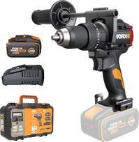 WORX WX356.1 Akumuliatorinis šlavimo įrenginys 20V, 85 Nm Drehmoment, bürstenloser Motor, kompakt & leicht, schnelles Bohren und Schrauben, inkl. 1×4,0 Ah PowerShare Akkus & 2A Ladegerät