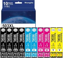 Woungzha 503XL rašalo kasetės, suderinamos su Epson 503 XL, skirtos Epson Expression Home XP-5200 XP-5205 Workforce WF-2960DWF WF-2965DWF (10 vnt.)
