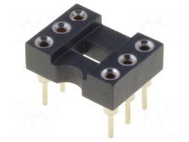Socket: DIP | PIN: 6 | Pitch: 2.54mm | precision | THT | gold-plated | 1A