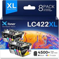 X-Toner LC422XL patronen Kompatible LC-422XLVAL Tintenpatronen LC 422 für Brother LC422 LC-422XL LC-422XL LC-422XLVAL Patronen für Brother MFC-J5740DW MFC-J6940DW MFC-J5340DW MFC-J5340DW MFC-J5345DW MFC-J6540DW (8 vnt.)