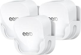 XLTTYWL "eero 7" sieninių laikiklių rinkinys, "eero 7" laikiklis, optimizuoja erdvę ir kabelių valdymo priedai, "eero WiFi 7", suderinamas su "eero 7" ilgintuvu, dviejų juostų "Mesh Wi-Fi 7" maršrutizatoriumi (baltas, 3 pakuotės)