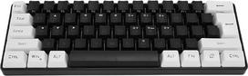 XUMIUZIY 60 % laidinė žaidimų klaviatūra, Mi NI žaidimų klaviatūra su mechaniniu pojūčiu, itin kompaktiška klaviatūra su RGB apšvietimu ir 61 klavišu, ergonomiška klaviatūra