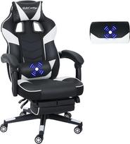 Yu Yusing Žaidimų kėdė Kompiuterio kėdė Ergonominė sporto sėdynė Reguliuojamas aukštis Biuro kėdė Vadovo kėdė Rašomojo stalo kėdė su galvos atlošais, reguliuojamomis rankomis ir kojų atramomis