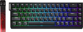 YUNZII MAD68 HE Rapid Trigger klaviatūra, 60 % laidinė žaidimų klaviatūra su magnetiniais jungikliais, 0,02 mm tikslumo, 8000 Hz, reguliuojamas suveikimas, Hot Swap, RGB, Snap Tap, PBT, skirta PC ir Mac (juoda)