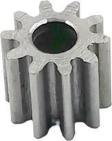 Zahnrad aus Kohlenstoffstahl 10T 1M 10 Zähne OD12 mm Dicke 10 mm Ritzel aus Metall Loch verfügbar 3/4/5/6 mm 103A 104A105A 106A (3,17 A (apie 3,1 mm), anglinis plienas 10Tx1 PC)
