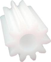 Zahnrad Kunststoff 0,5 Form 8/9/10/12/14/16/18 Zähne Zylindrisches Zahnrad mit schmalem Ritzel aus Kunststoff Nylon OEM (0,8 mm, 11 dantų)