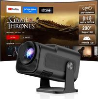 ZDSSY mini projektorius 4K 1080P palaiko mažą nešiojamąjį projektorių su "WiFi 6 BT 5.4", nešiojamasis išmanusis vaizdo projektorius, automatinis koregavimas ir rankinis fokusavimas, namų kinas, suderinamas su kompiuteriu/televizoriaus lazdele/USB/PS5, ju