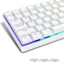 Žemo profilio 118 klavišų gaubteliai, "Horizon" klavišų gaubteliai šviečia per 60 % 65 % 75 % 80 % 100 % ANSI JAV išdėstymo "Cherry Gateron MX Switch" mechaninei klaviatūrai, balti