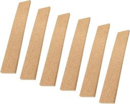 Zerodeko Kork Pinnwandleisten Selbstklebend 6 Stück 30cm X 5cm X 6mm Korkstreifen für Büro Pinnwand und Zimmerdekoration