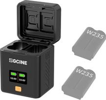 ZGCINE PS-W235 įkrovimo dėklas fotoaparato baterijos įkrovimo dėžutė, skirta FX NP-W235 baterijai