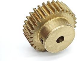 Žiedas, Ritzel, Motorinis žiedas, 0,6 m Kupfer-Zylinderrad, Modul, 56 Zähne Stirnrad mit Schritt 3 mm bis 10 Innenloch, gerade, Ritzelwellen-Hardware(6,35 mm skylė)