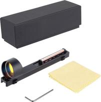 Zielfernrohr Red Fiber Dot 1x28mm Taktisch-optisches Outdoor-Schießvisier Jagd Holographisches Reflexvisier für Flintenlaufschiene