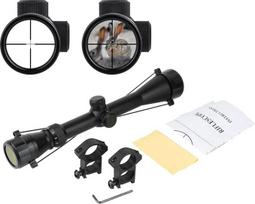 Zielfernrohr 3-9X40mm Optik Wasserdicht und stoßfest für Airsoft-Jagd mit kostenlosen 20mm Picatinny-Schienenhalterungen