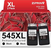 ZIPRINT 545XL juodos spalvos kasetės, suderinamos su "Canon" PG-545 XL spausdintuvo kasetėmis, skirtomis "Canon PIXMA MX495 MG2450 MG2550 MG2950 IP2850" spausdintuvui MG3050 MG3051 TS3150 (2 juodos spalvos pakuotės)