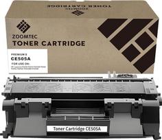 ZOOMTEC HP CE505A 05A CE505X 05X tonerio kasetė, suderinama su HP Laserjet P2030 P2035 P2035N P2050 P2055 P2055D P2055DN P2055X spausdintuvu (1 pakuotė), juoda