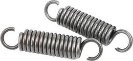 Zugfedern, Doppelhaken-Zugfeder, Federstahl, Drahtdurchmesser 3,5 mm, Außendurchmesser 33 mm, freie Länge 80-200 mm, 2 Stück(3.5 x 33 x 170 mm)