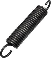 Zugfedern, Doppelhaken-Zugfeder, Federstahl, Drahtdurchmesser 6 mm, Außendurchmesser 40 mm, freie Länge 100-200 mm, 1 Stück(6 x 40 x 160 mm)