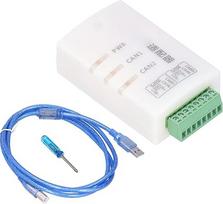 Zweikanaliger CAN-USB-Adapter mit Isolierung, Hochgeschwindwindigkeits-CAN-Bus-Analysator-Konverter für Kfz-Diagnose und industrielle Automatisierung, USB 2.0-Schnittstelle, AB