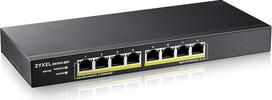 Zyxel tinklo PoE komutatorius su 8 prievadais | Išmanusis valdomas Gigabit LAN skirstytuvas | 8x GbE PoE+ su 60 W biudžetu | Konstrukcija be ventiliatoriaus | Hibridinis debesies režimas | Stalinis arba sieninis montavimas, komplektas pridedamas | GS1915-