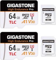 【5 metų nemokamas duomenų atkūrimas】【Dash Cam】GIGASTONE 64GB Micro SD kortelė, TLC High Endurance Pro, greitis iki 95MB/s, suderinama su Redtiger Rove VIOFO VANTRUE PRUVEEO