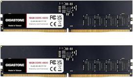 【DDR5 RAM】GIGASTONE 32GB rinkinys (2x16GB) DDR5 4800MHz PC5-38400 CL 40-40-40-77 1.1V UDIMM 288 Pin Non-ECC Unbuffered PC Desktop Only Memory Module Upgrade